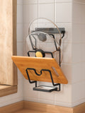 Wall Mounted Pot Lid Organizer /w ABS  tray & Adhesive 235*140*379mm