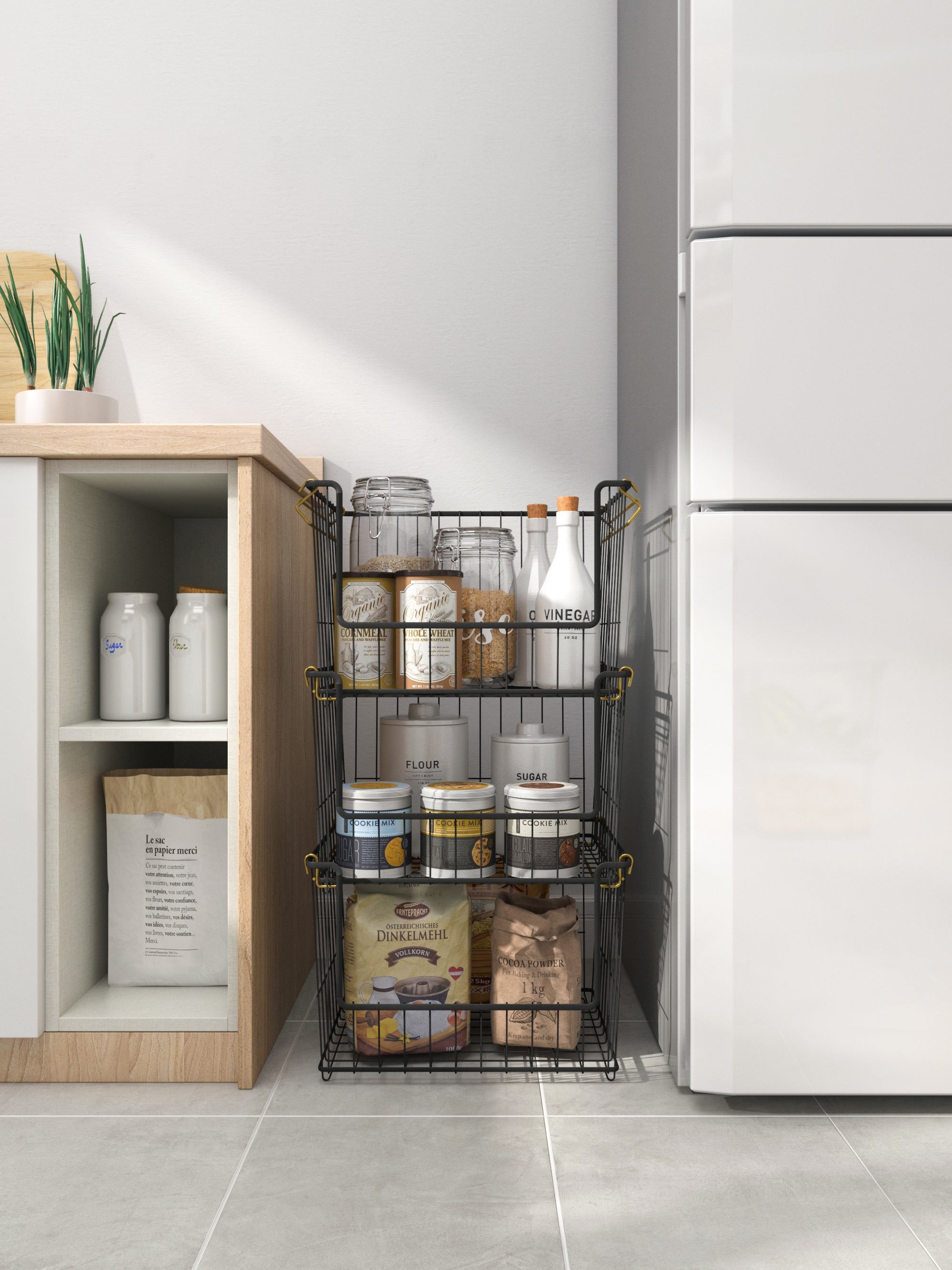 Stackable Basket Set of 3 409*362*750mm
