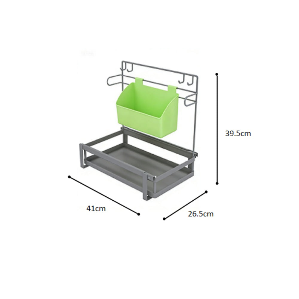 L-Shape Under Sink Organizer Rack with Storage box
